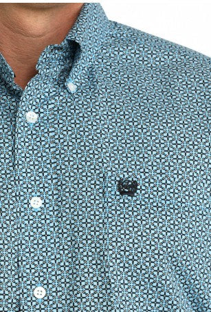 Cinch Men's Print Short Sleeve Western Shirt - MTW1111518