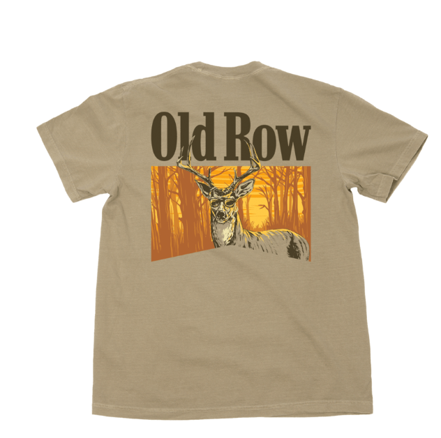 Old Row Khaki The Smoking Buck Pocket Tee-WROW4035