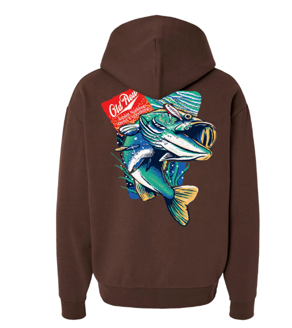 Old Row Outdoors Bass Hook Pigment Dyed Hoodie-WROW4060