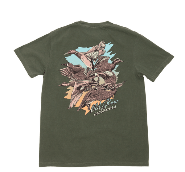Old Row Moss The Five Ducks Pocket Tee-WROW4036