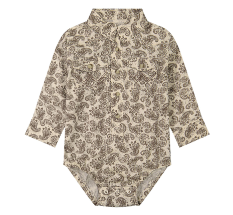 Wrangler Baby Boy Long Sleeve Bodysuit Brown 112381489