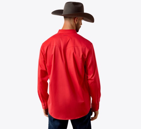 Ariat Men's Everything Classic Fit Snap Shirt Scarlet Red 10079765