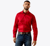 Ariat Men's Solid Twill Classic Fit Shirt Scarlet Sage 10079475