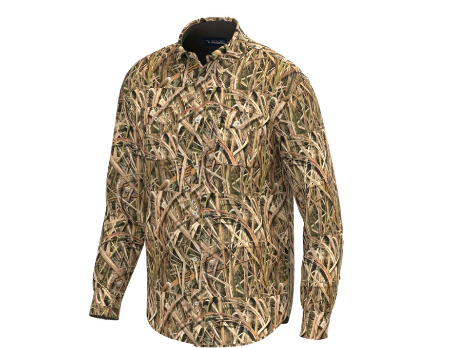 Local Boy Outfitters Mossy Oak Shadow Grass Blades Camo Button Up L1500032-SGB