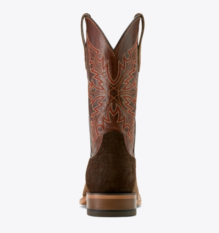 Ariat Men's Circuit Gritty Cowboy Boot - Ranch Brown Suede - 10063995