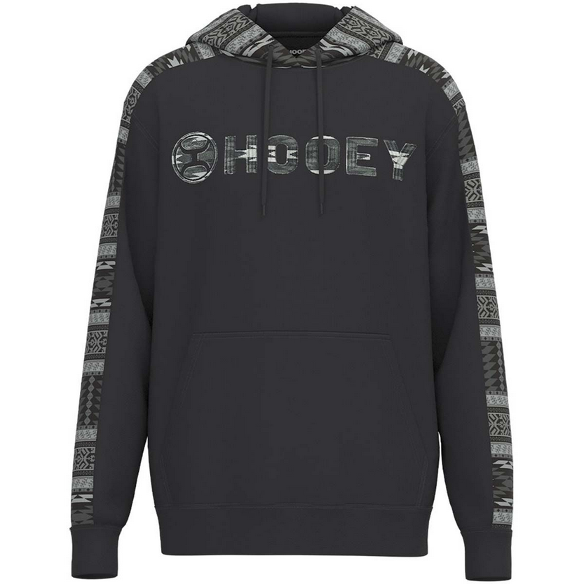 Hooey Men's The Canyon Black/Grey Aztec Hoody HH1230BKGY