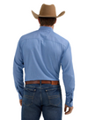 Wrangler Men's Cody Johnson Blue Button Up Long Sleeve Shirt -112357668