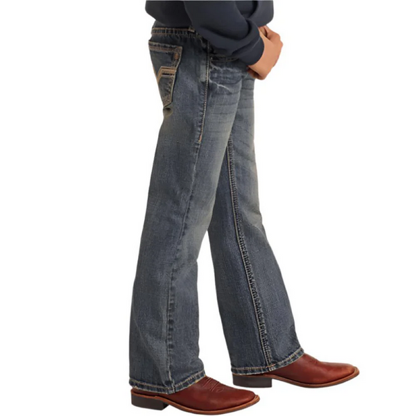 Rock & Roll Boys Rope Emblem BB Gun Bootcut - Medium Vintage - BB0BD05591