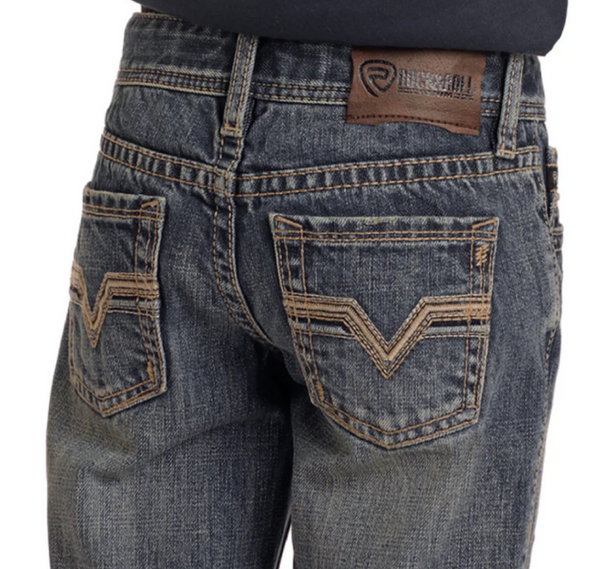 Rock & Roll Boys Rope Emblem BB Gun Bootcut - Medium Vintage - BB0BD05591