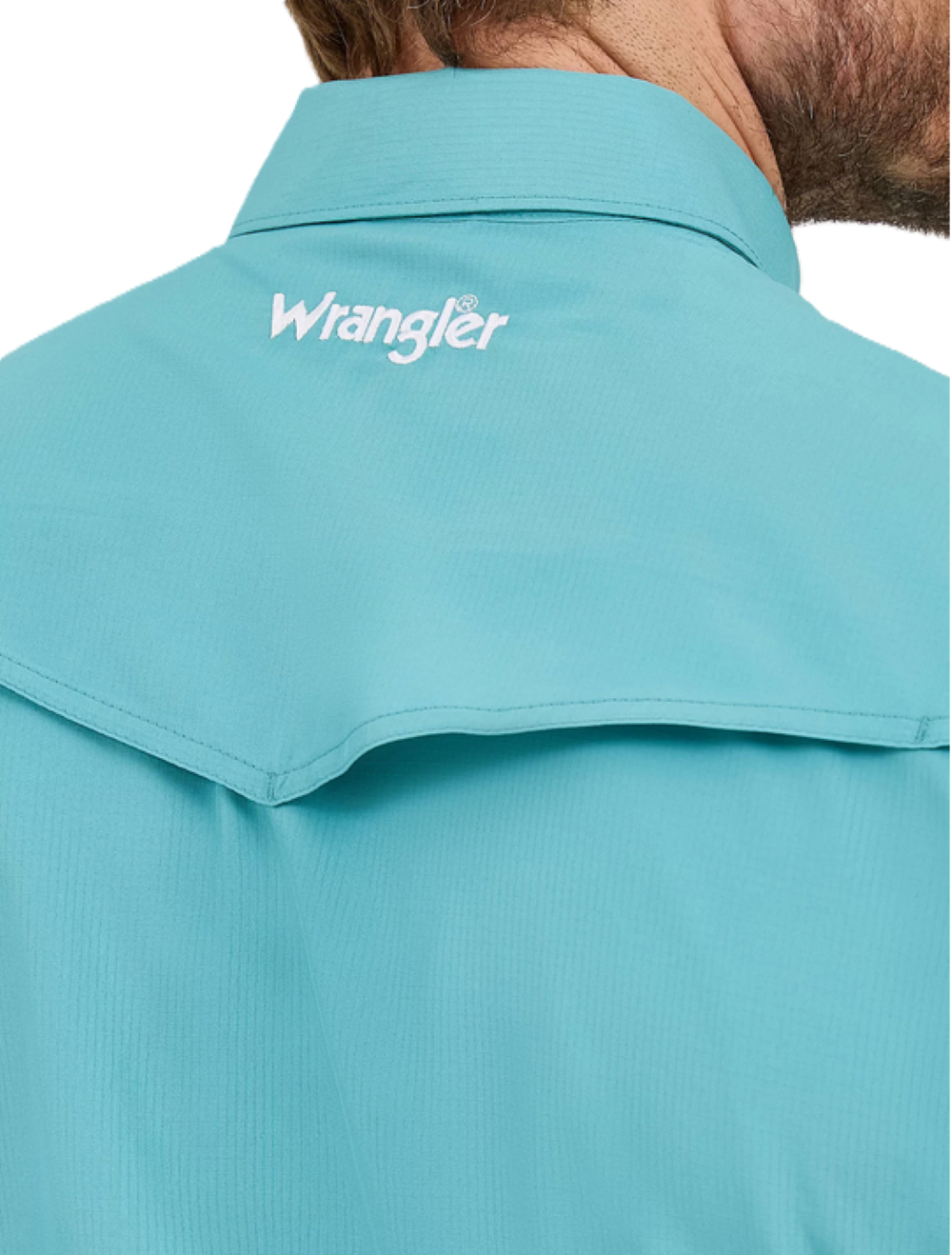 Wrangler Mens Performance Short Sleeve Shirt - Turquoise - 112359445