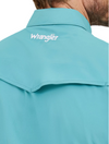 Wrangler Mens Performance Short Sleeve Shirt - Turquoise - 112359445