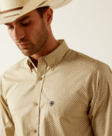 Ariat Mens Khaki Courtney Fitted Shirt-10054805