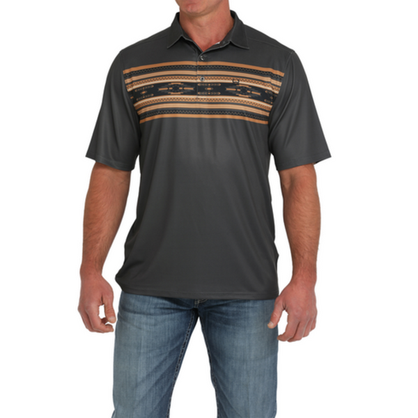 Cinch Men's ArenFlex Polo - Gray - MTK1863041
