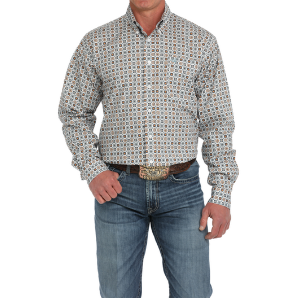 Cinch Men's Button Down Long Sleeve Shirt - MTW1105895