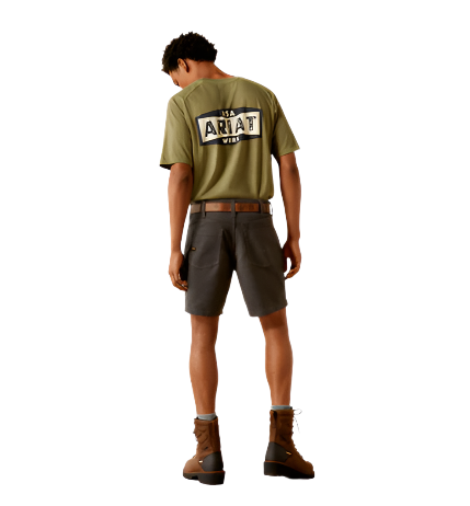 Ariat Mens Rebar Grey DuraStretch Made Tough 8
