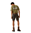 Ariat Mens Rebar Grey DuraStretch Made Tough 8" Shorts-10058729