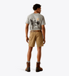 Ariat Mens Rebar Khaki DuraStretch Made Tough 8" Shorts-10058730