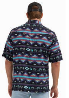 Wrangler Mens Coconut Cowboy Desert Short Sleeve Shirt-112365609