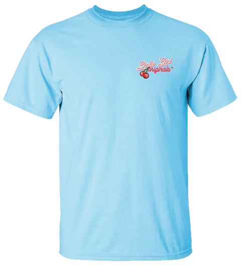 Girlie Girl Orginals Ladies Cherry On Top Sky Blue