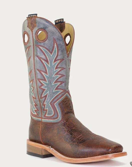 Hyer Men's Brown and Grey Walton Western Boot-HM11024
