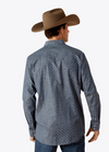 Ariat Mens Chambray Blue Trip Fitted Shirt-10062175