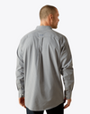 Ariat Mens Light Grey Wrinkle Free Clayton Classic Fit Shirt-10062232