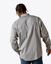 Ariat Mens Grey Heather Wrinkle Free Edward Classic Fit Shirt-10062354