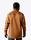 Ariat Mens Tan Solid Twill Classic Fit Shirt-10062473