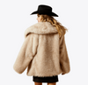 Ariat Ladies Tan Faux Fur Coat-10065966