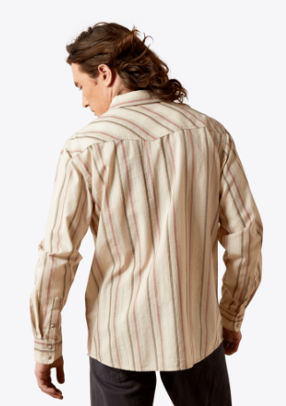 Ariat Mens Off White Hines Retro Fit Shirt-10065757