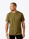 Ariat Mens Military Heather Ropers Seal TShirt-10065888