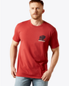 Ariat Mens Brick Red Buffalo Flag TShirt-10065897