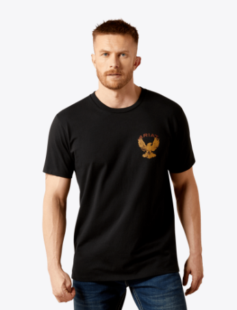 Ariat Mens Black Rustic Eagle TShirt-10065898