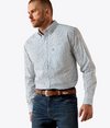 Ariat Mens White Vine Floral Jennings Fitted Shirt-10071599