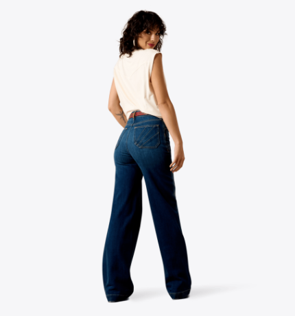 Ariat Ladies Ultra High Rise Lakewood Penelope Wide Leg Jeans-10073012