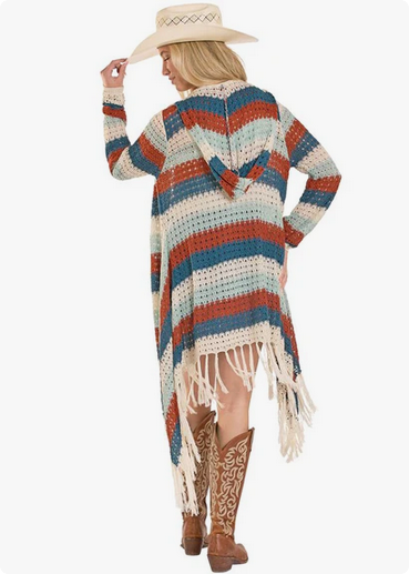 Rock&Roll Ladie's Baja Sweater Cardigan -BW95T08092