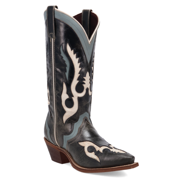 Laredo Ladies Navy Honky Tonk Halo Leather Boot-20084