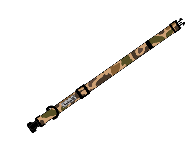 Local Boy Outfitters Dog Collar - Old School Camo