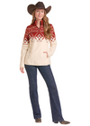 Panhandle Slim Ladies Aztec Border Pullover-DW91C09295