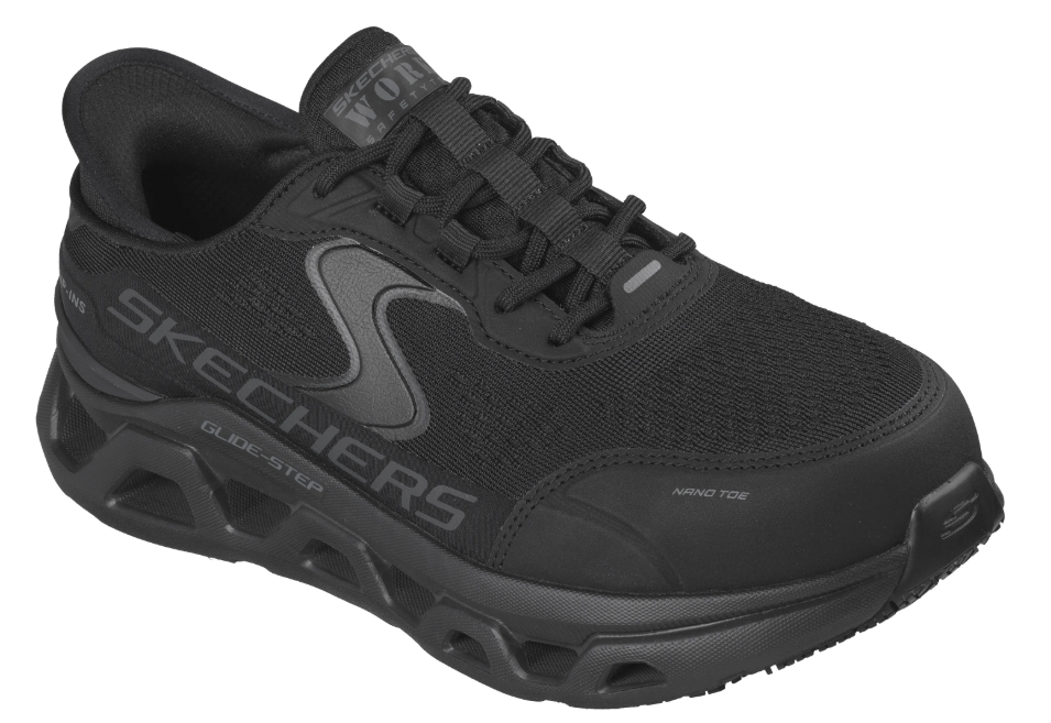 Skechers Ladies Slip In Work Glide Altus Black 108356