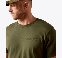 Ariat Men's Rust Serape Shield T-Shirt Grape Leaf 10079616