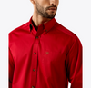 Ariat Men's Solid Twill Classic Fit Shirt Scarlet Sage 10079475