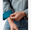 Ariat Men's Wrinkle Free Barclay Classic Fit Shirt Blue Steel Multi Plaid 10079531