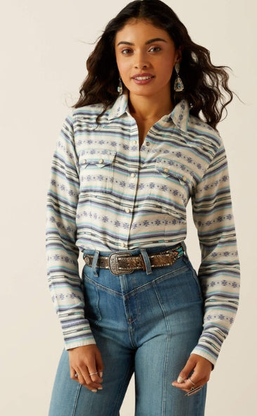 Ariat Ladies Seaside Geo Stream Serape Jacquard Shirt-10054779