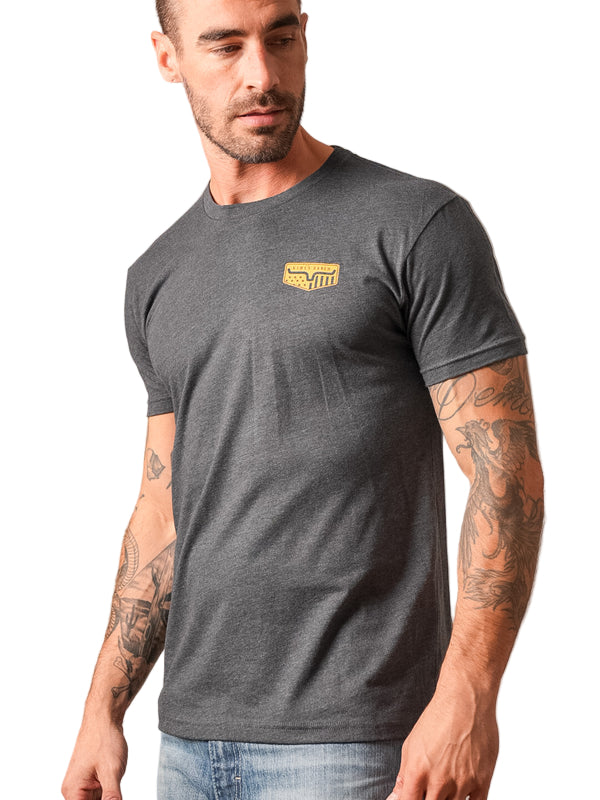 Kimes Ranch Mens Charcoal Spangled TShirt