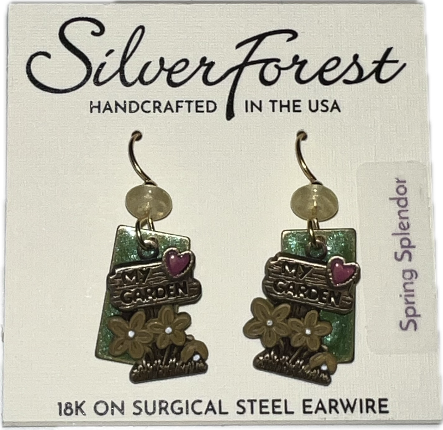 Silver Forest My Garden Earrings-NE-2162