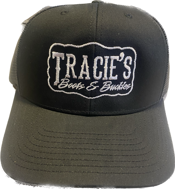 Tracie's Boots and Buckles "Tracie's Logo" Hat Richardson #112 - Black / Back - TBBBBR