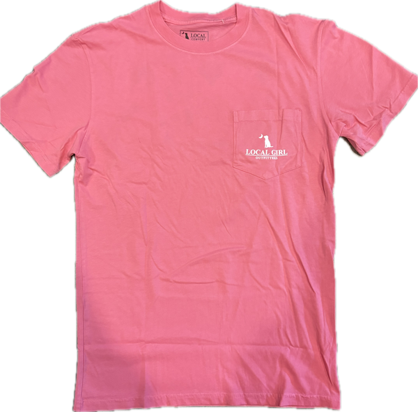 Local Girl Outfitters "Localflage Plate" Short Sleeve T-Shirt - Crunch berry - L5100008CRBY