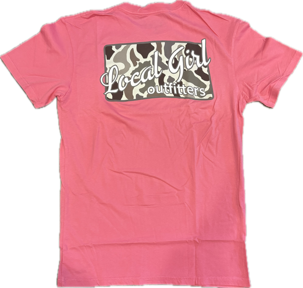 Local Girl Outfitters "Localflage Plate" Short Sleeve T-Shirt - Crunch berry - L5100008CRBY