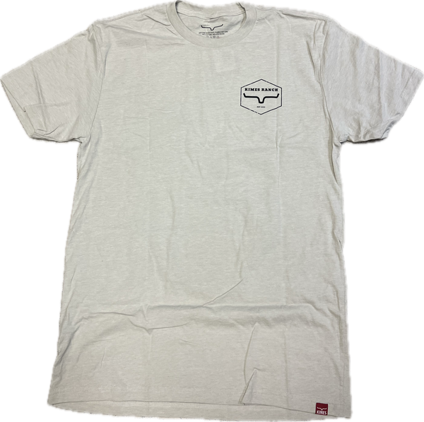 Kimes Ranch Men's Wooden Hex Sand Tee Shirt